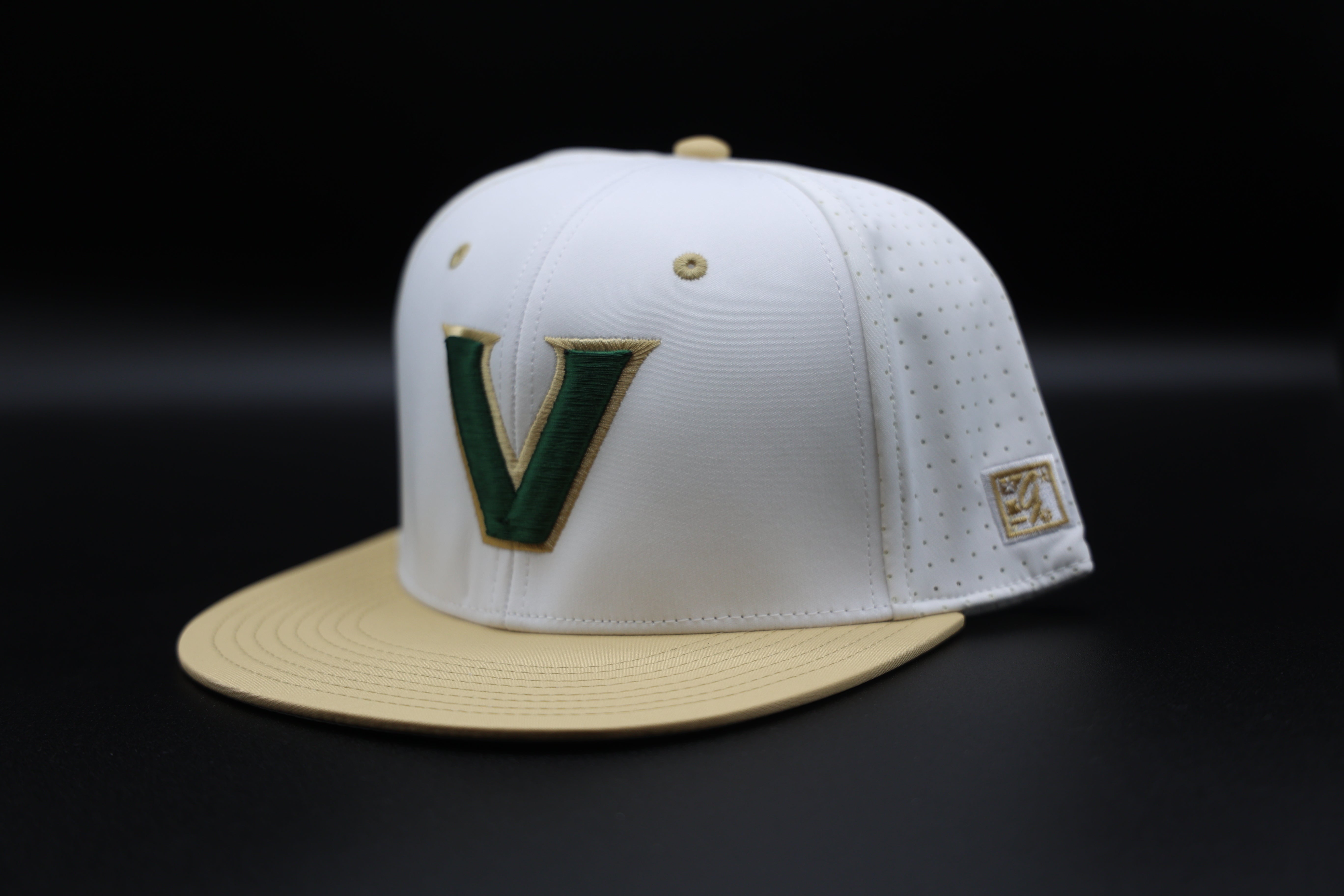 Viera Hawks On Field Stretch Fit Hat White/Gold Four One Sports