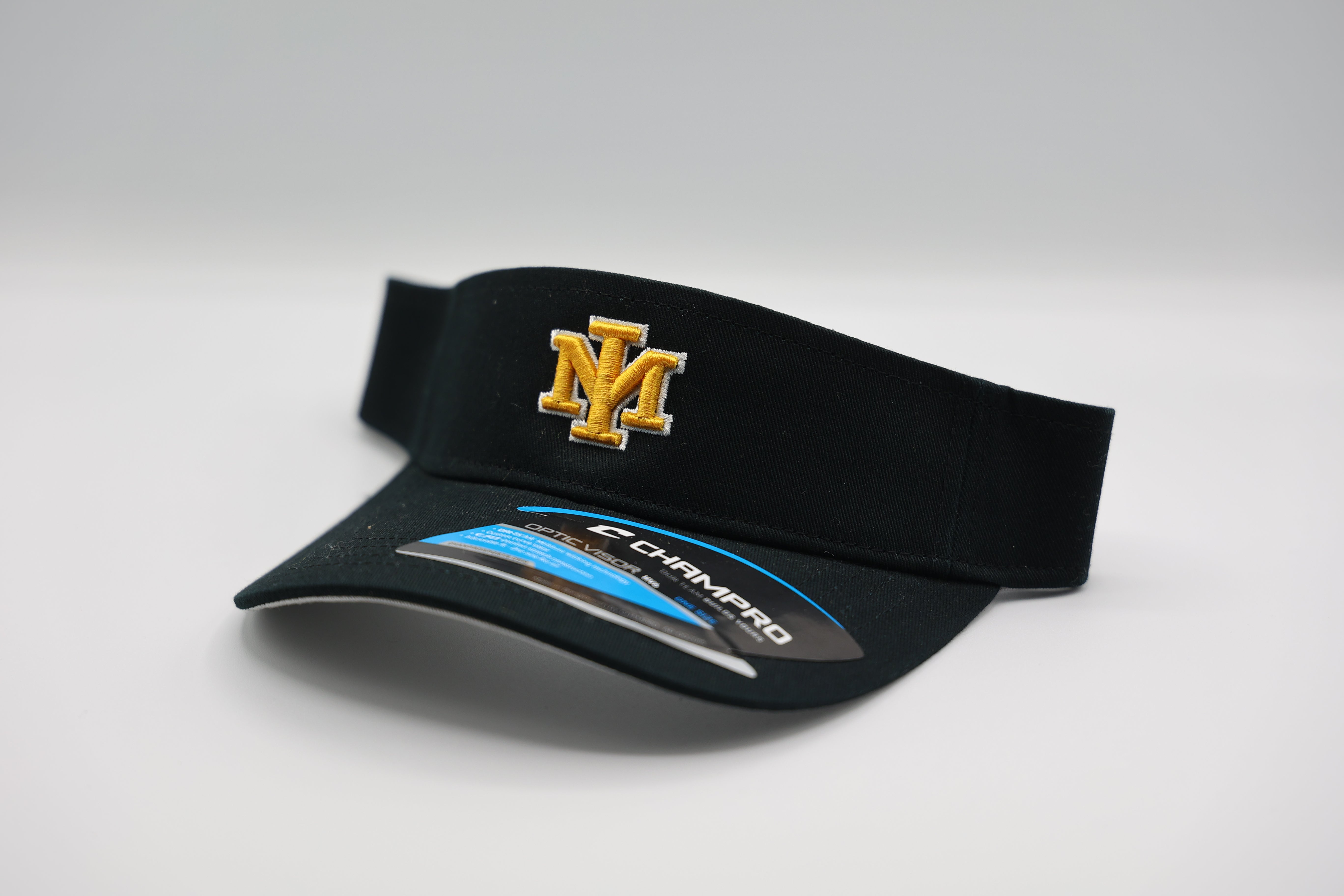 Merritt Island MI Logo Black Visor Four One Sports