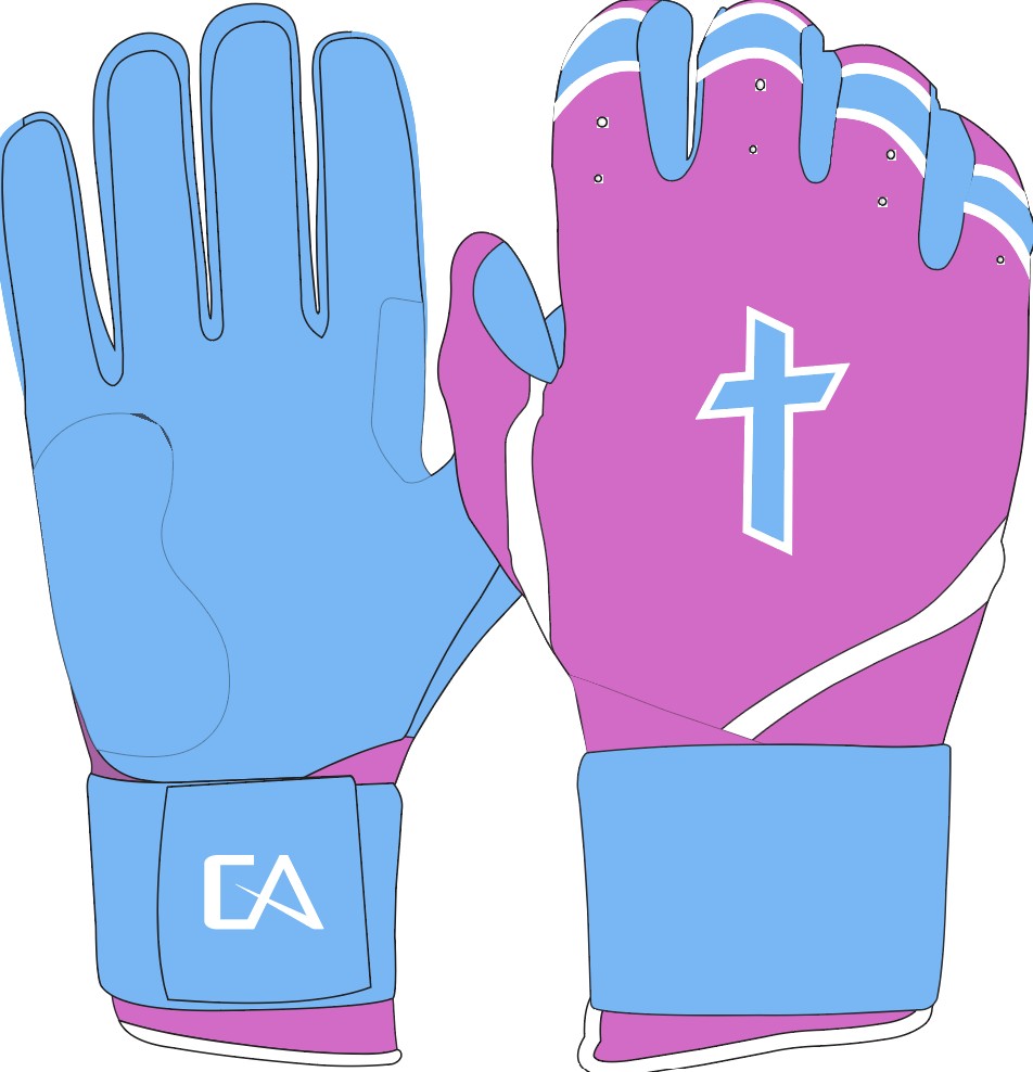 Cotton Candy Cross Batting Gloves