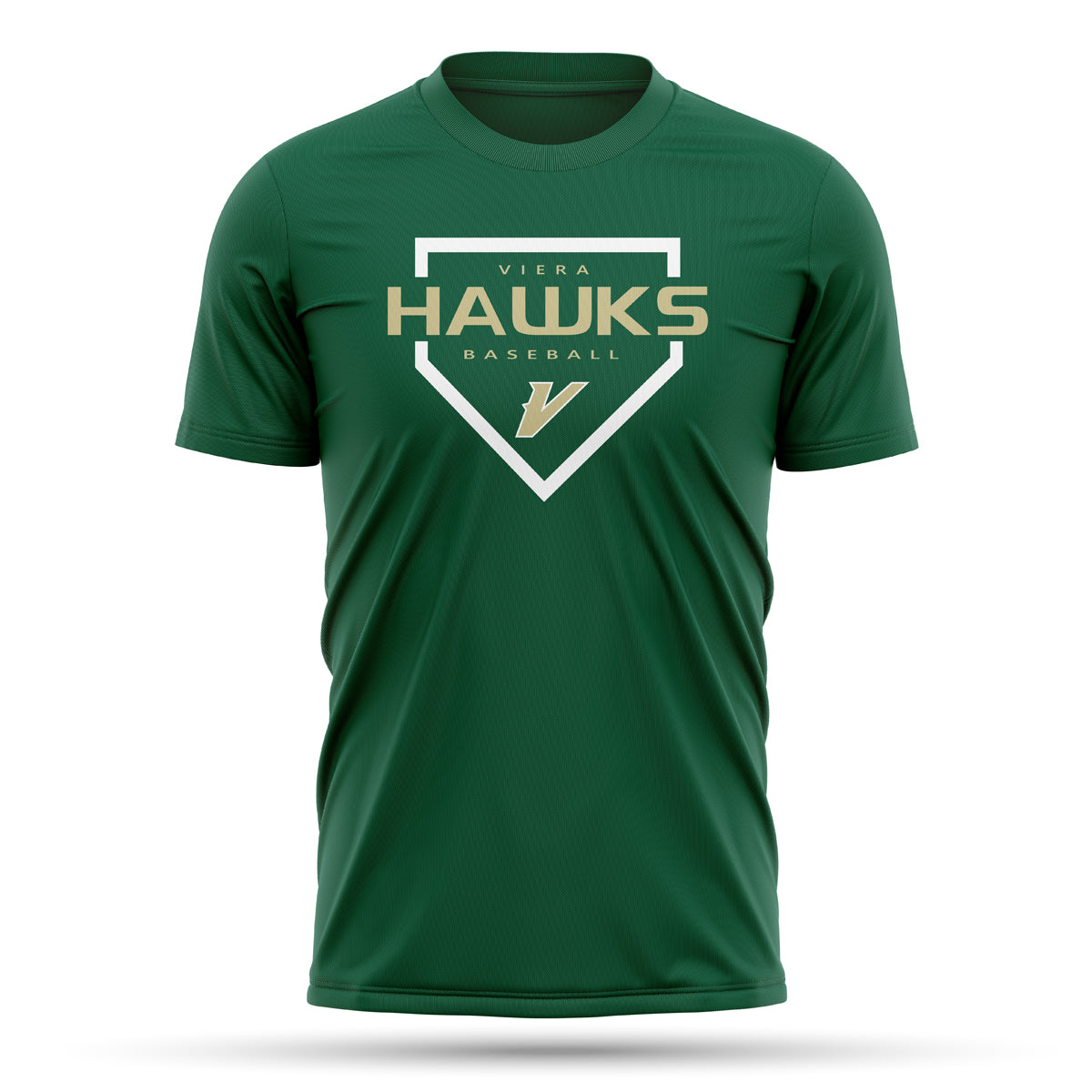 Viera Hawks Baseball Home Plate Tee Four One Sports