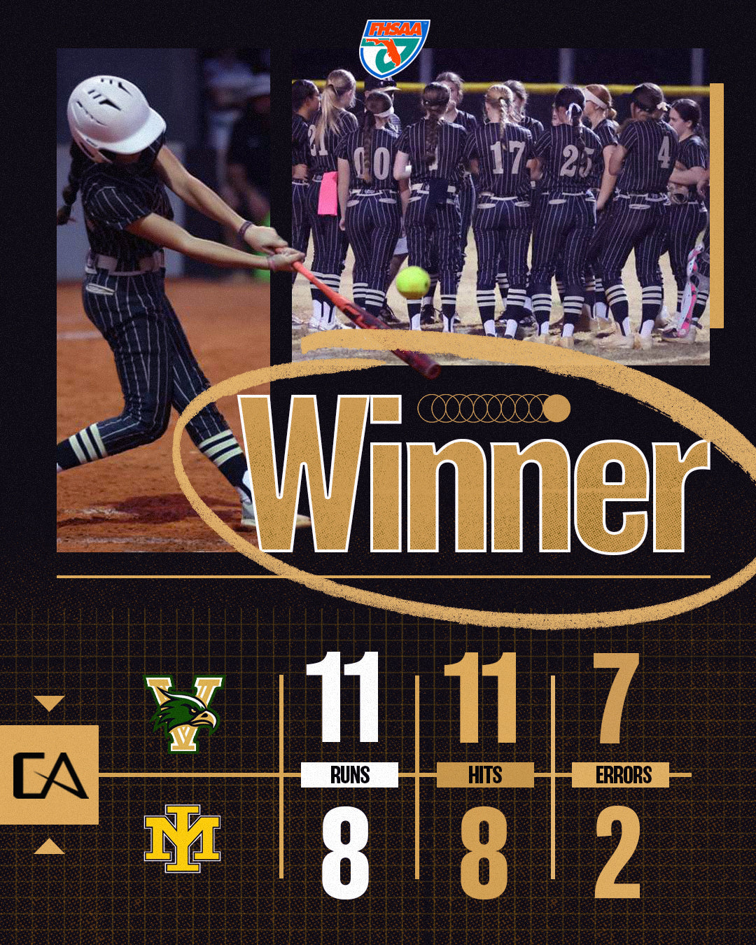 Viera Softball wins Opening Night with clutch hits late