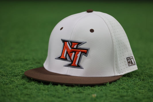 National Trail White/Brown On Field Hat