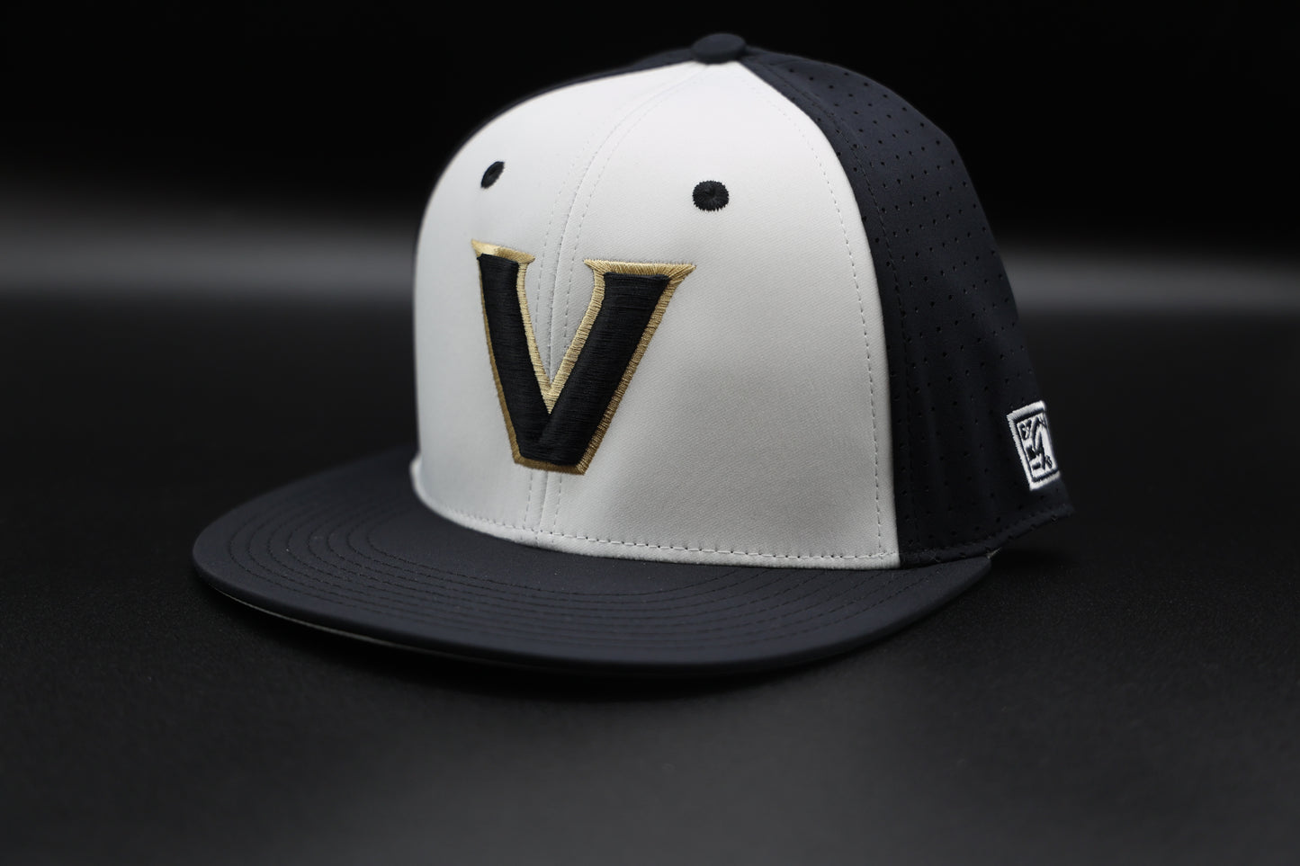 Viera Hawks On Field Stretch Fit Hat Black White Black