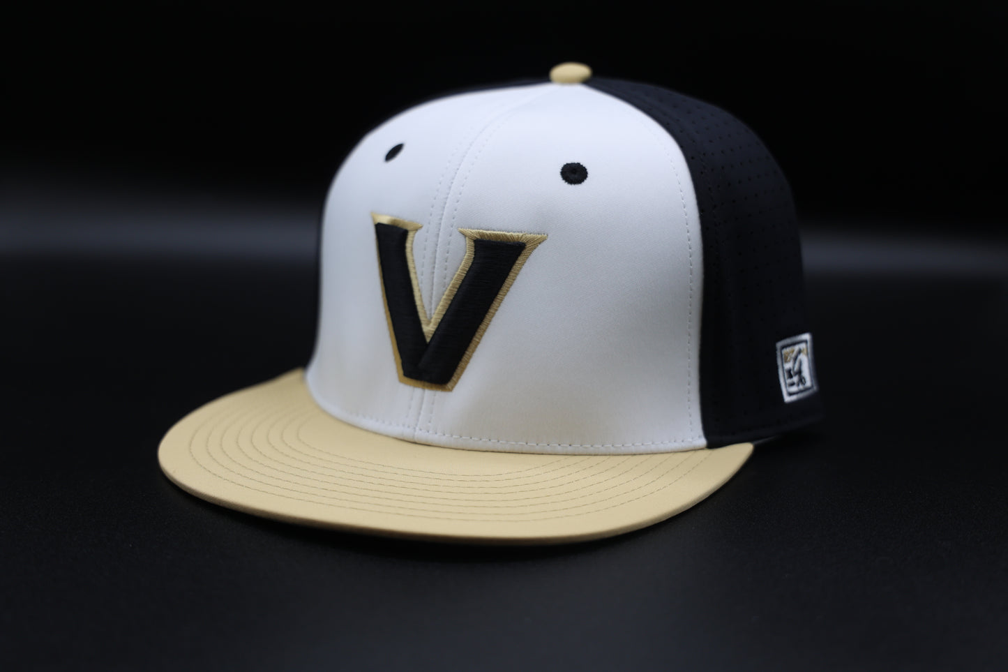 Viera Hawks On Field Stretch Fit Hat Black Tri/Gold