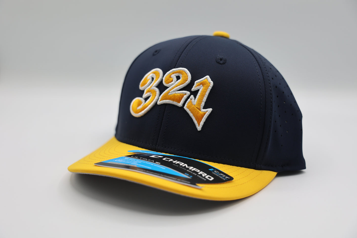 Club 321 Baseball OFFICIAL GAME Ventilated Stretch Fit Hat