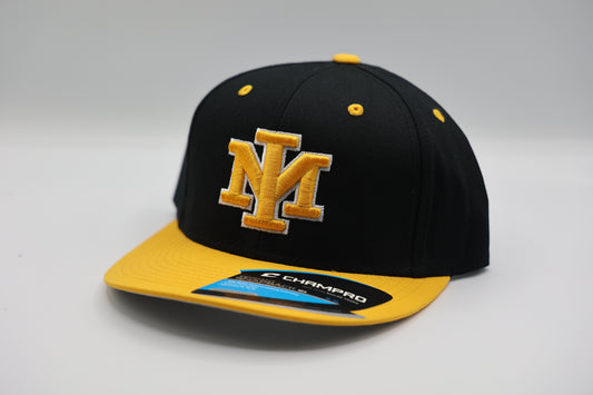 Merritt Island Black/Gold Snapback Adjustable Hat