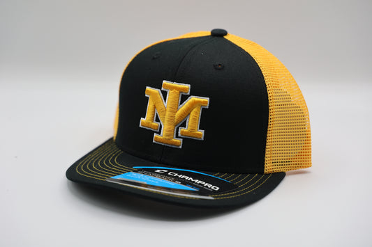 Merritt Island Gold Mesh Adjustable Trucker Hat
