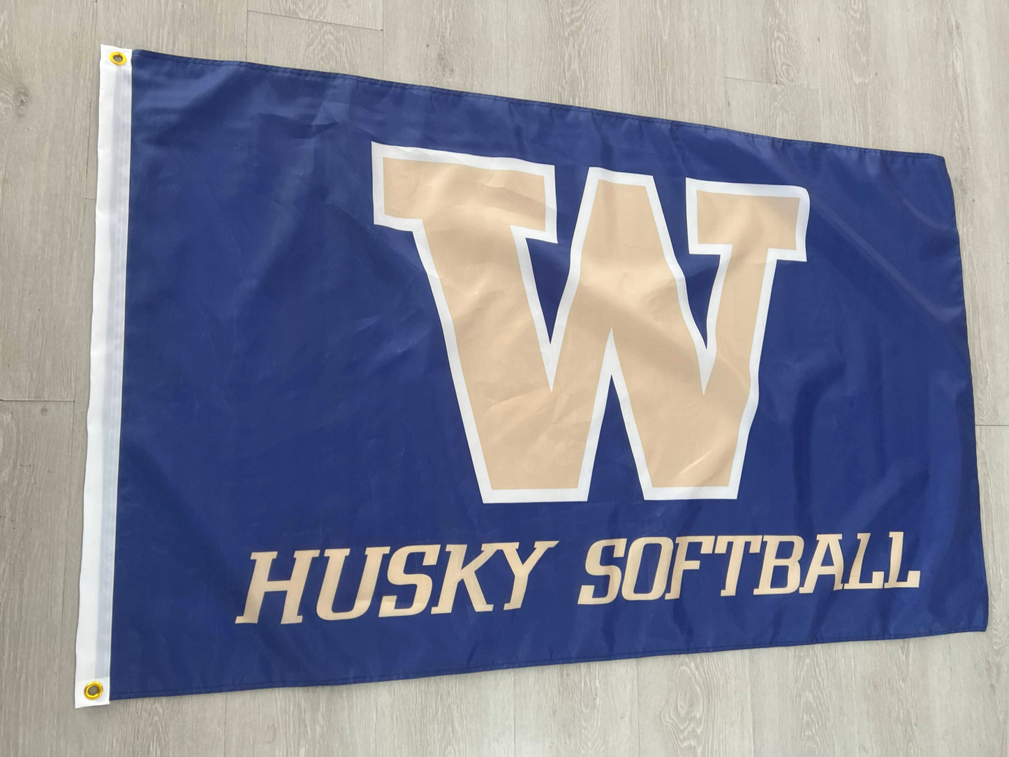 Washington Husky Softball 3x5 Flag