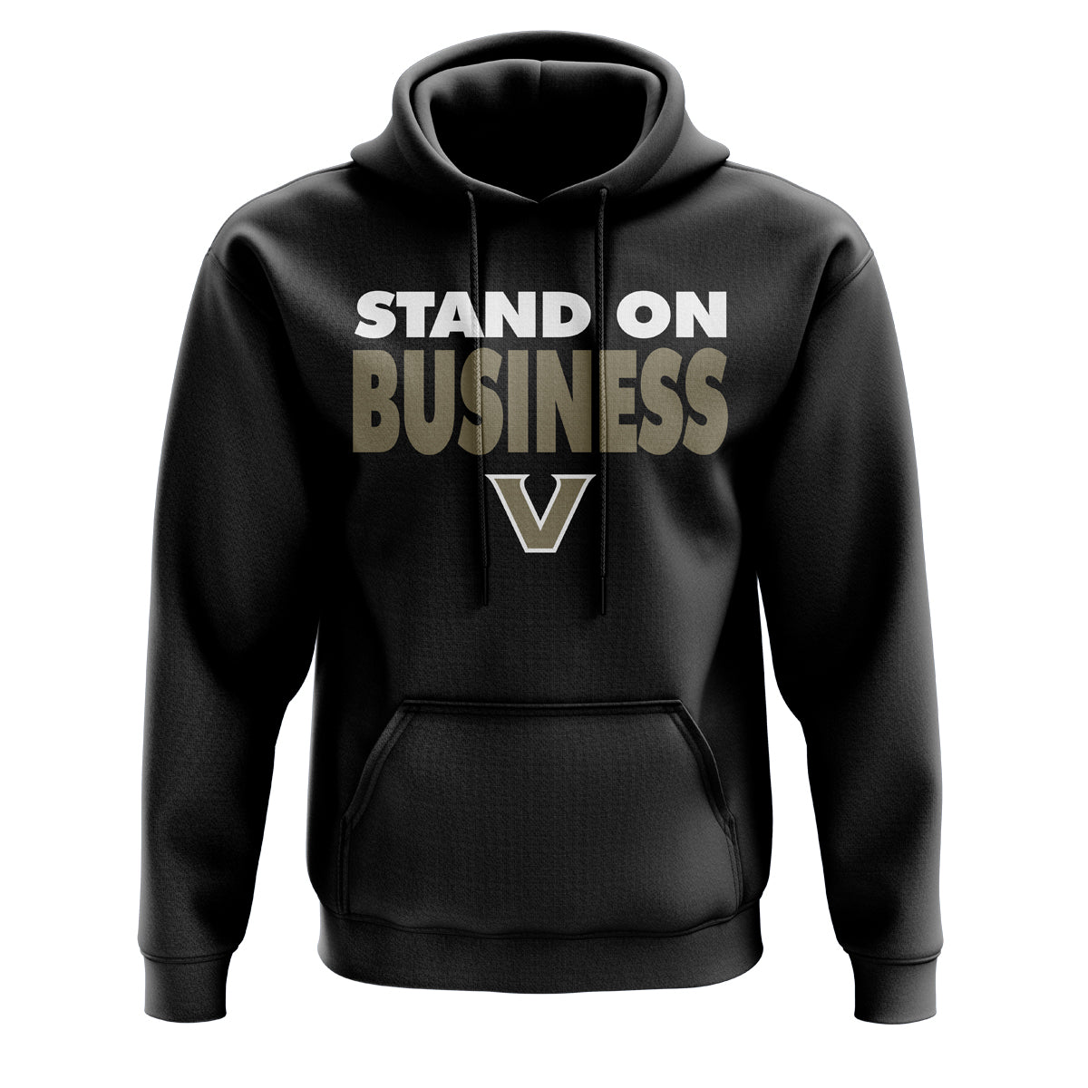 Viera Softball Black Stand on Business Performance Hoodie