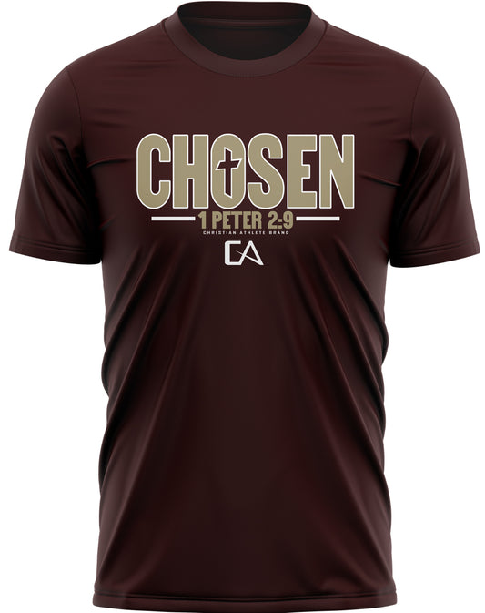 Chosen Christian Athlete Dri Fit Maroon/Gold