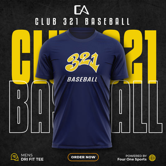 Club 321 Baseball Logo Tee Shirt