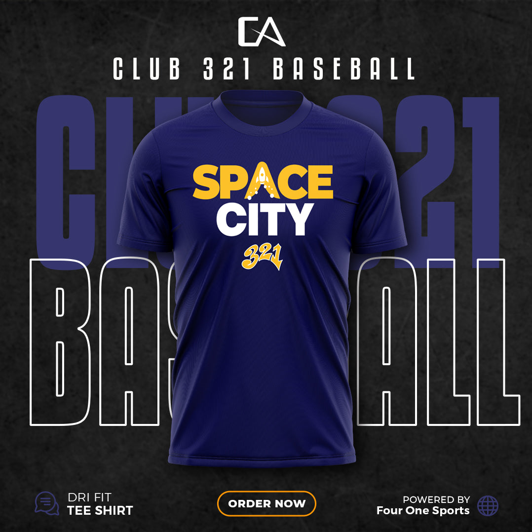 Club 321 Baseball Space City Tee Shirt