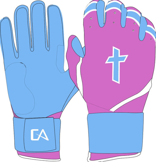 Cotton Candy Cross Batting Gloves