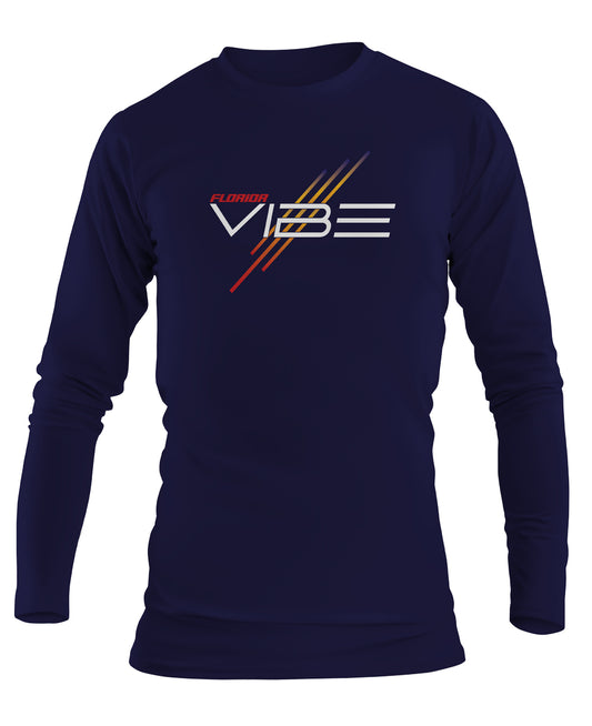 Florida Vibe Navy Performance Long Sleeve Tee