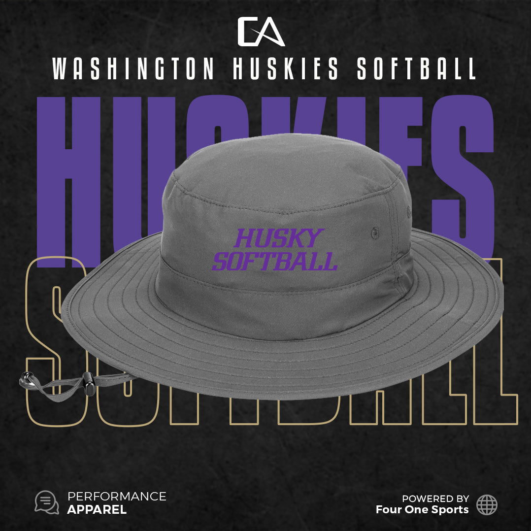 Washington Softball Logo Bucket Hat Four One Sports