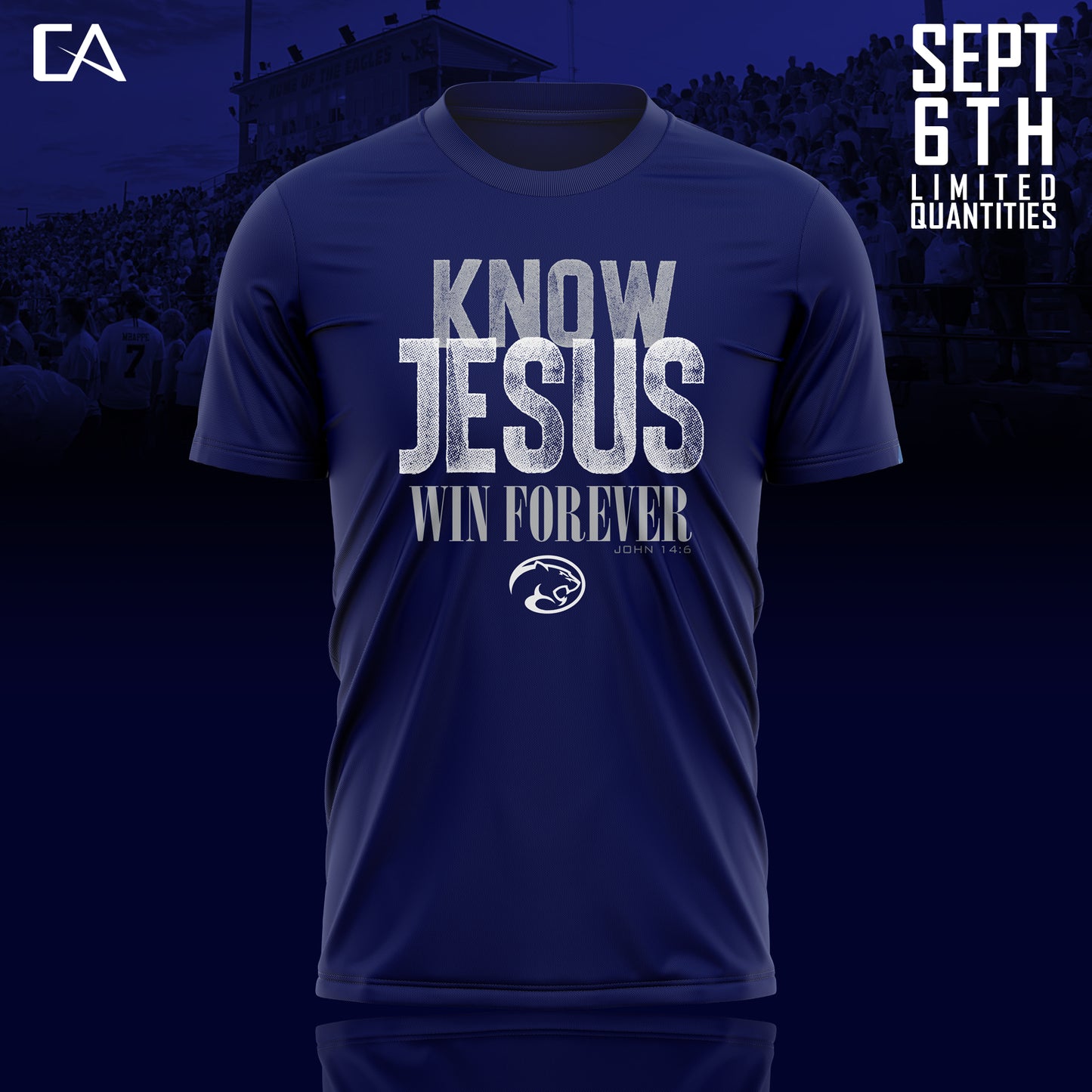 Know Jesus Win Forever Dri Fit Tee Shirt