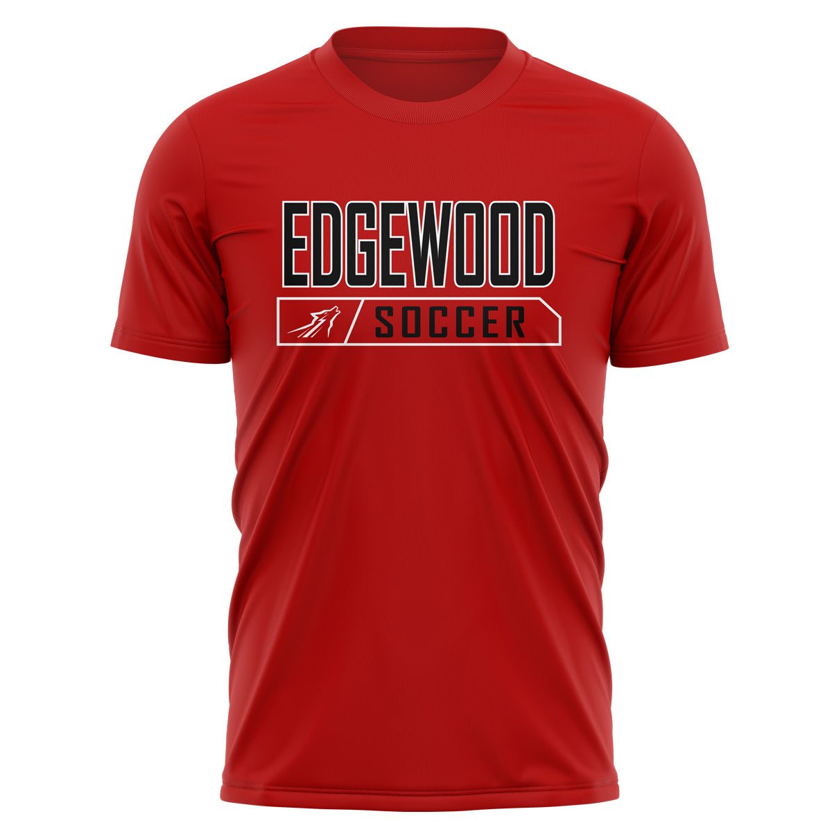 Edgewood Soccer Performance Tee Shirt - Red