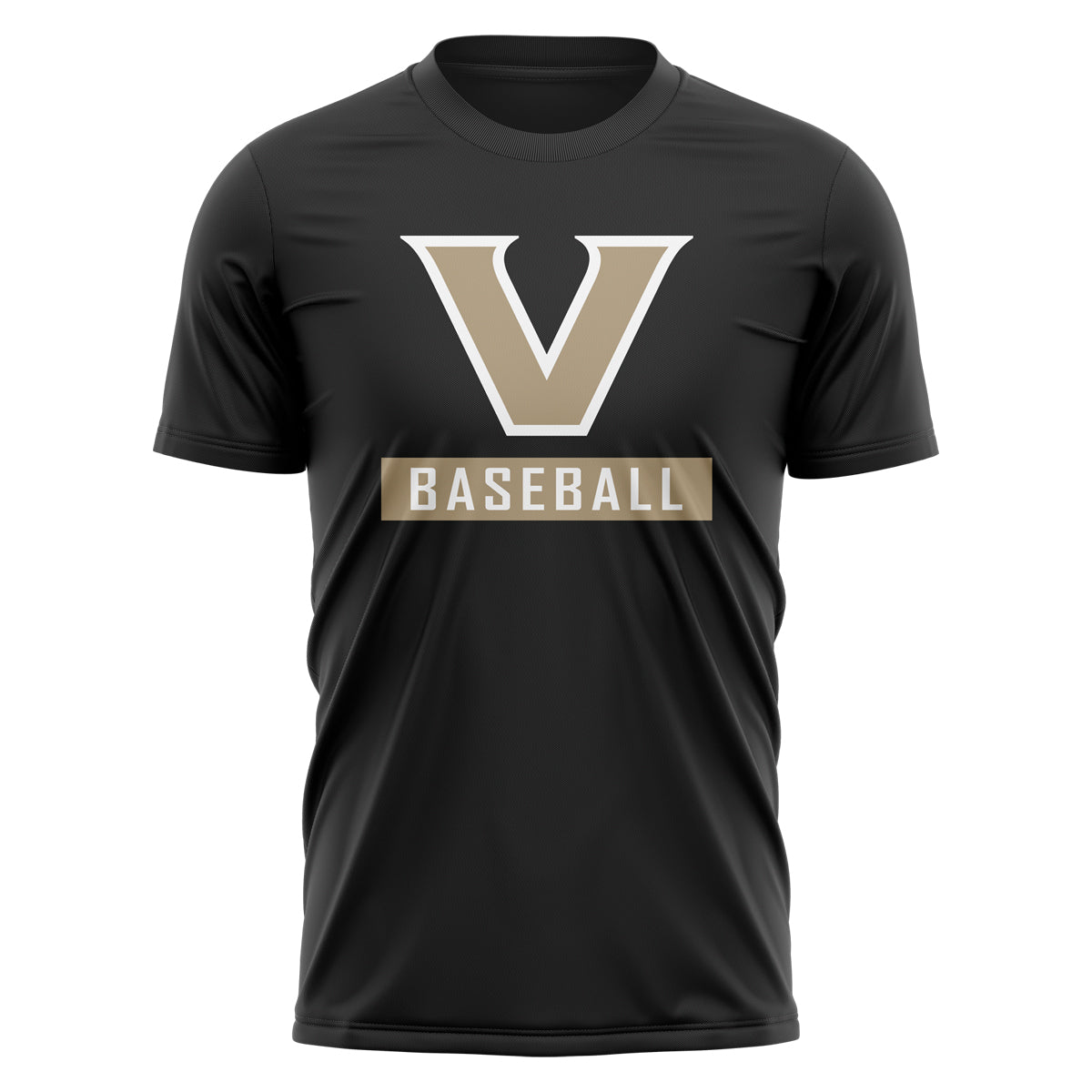 Viera Hawks Baseball Block Tee - Black