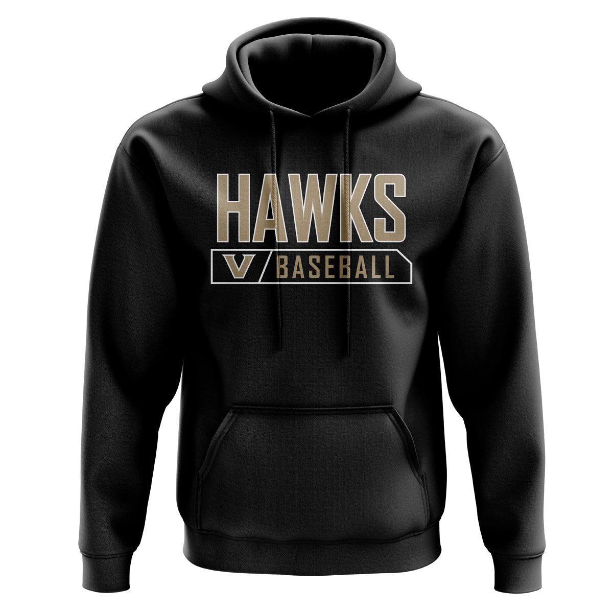 Viera Hawks Baseball Hawks Hoodie - Black