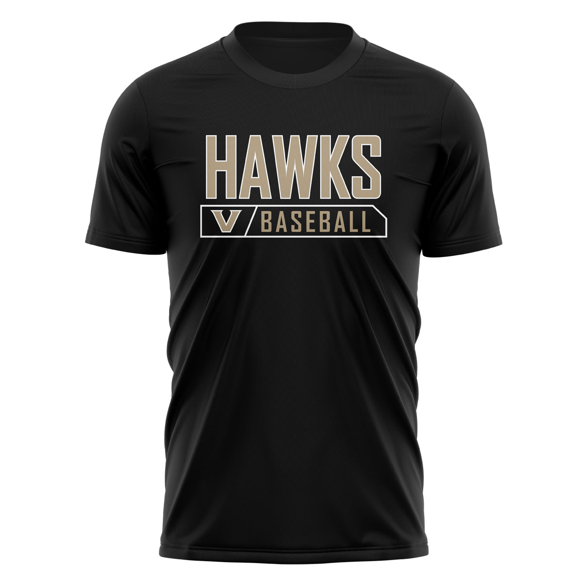 Viera Hawks Baseball Hawks Tee - Black